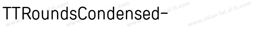 TTRoundsCondensed字体转换