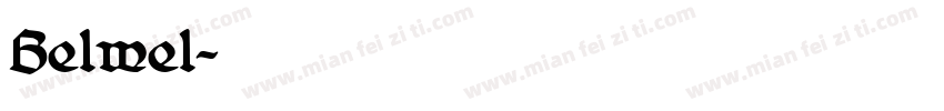 Belwel字体转换