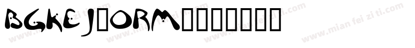 BGKEJ_ORM_字体转换