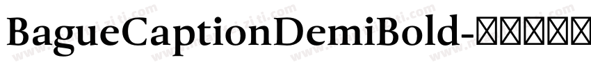 BagueCaptionDemiBold字体转换