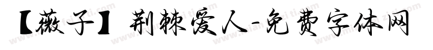【薇子】荆棘爱人字体转换