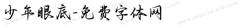 少年眼底字体转换