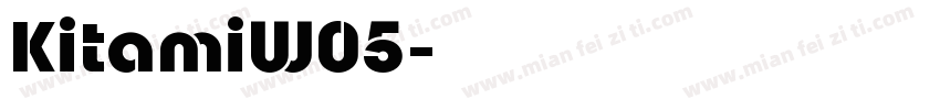 KitamiW05字体转换