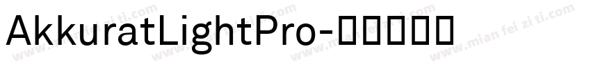 AkkuratLightPro字体转换