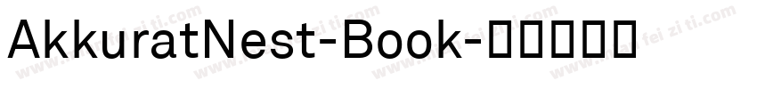 AkkuratNest-Book字体转换