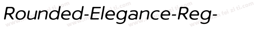 Rounded-Elegance-Reg字体转换