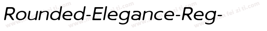 Rounded-Elegance-Reg字体转换