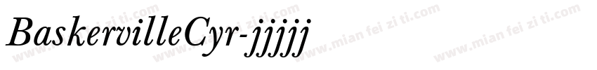 BaskervilleCyr字体转换