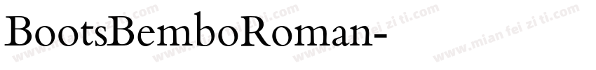 BootsBemboRoman字体转换