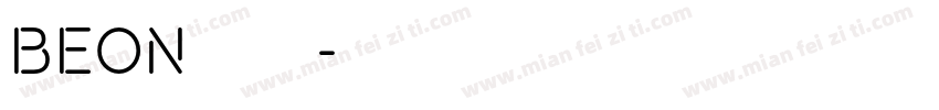 beon字库字体转换