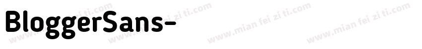 BloggerSans字体转换