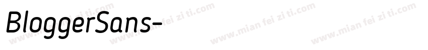 BloggerSans字体转换
