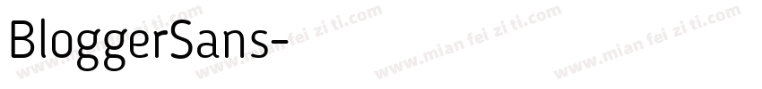 BloggerSans字体转换