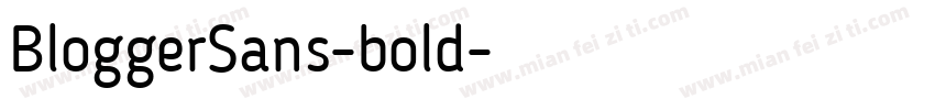 BloggerSans-bold字体转换