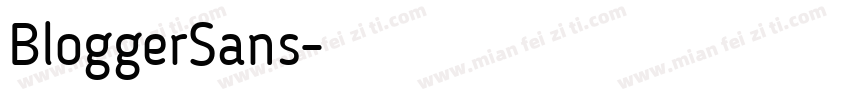BloggerSans字体转换