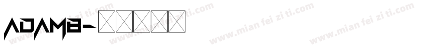 adamb字体转换