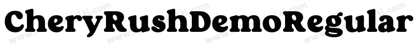 CheryRushDemoRegular-MqZe字体转换