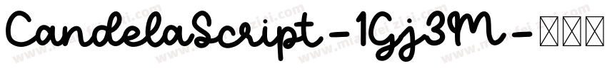 CandelaScript-1Gj3M字体转换