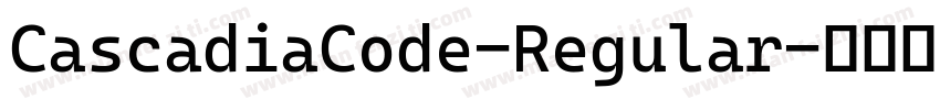 CascadiaCode-Regular字体转换