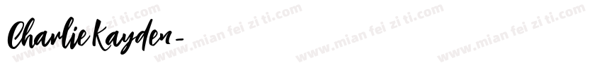 CharlieKayden字体转换