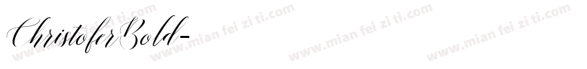 ChristoferBold字体转换