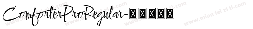 ComforterProRegular字体转换