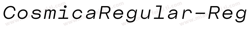 CosmicaRegular-Regu字体转换