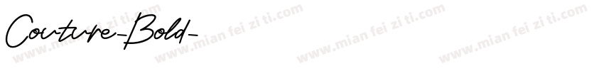 Couture-Bold字体转换
