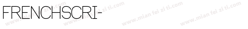 frenchscri字体转换