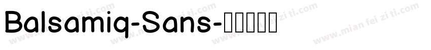 Balsamiq-Sans字体转换