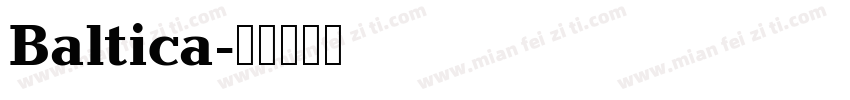 Baltica字体转换