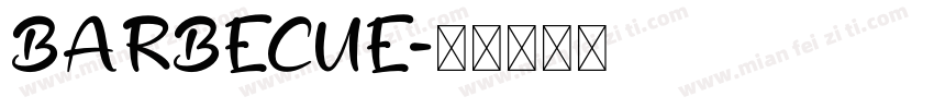 BARBECUE字体转换