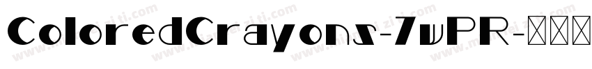 ColoredCrayons-7wPR字体转换