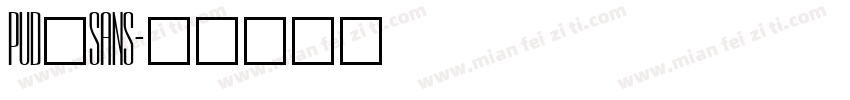 PUD_SANS字体转换