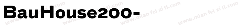 BauHouse200字体转换