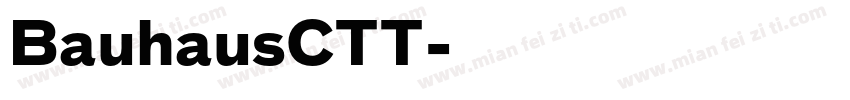 BauhausCTT字体转换