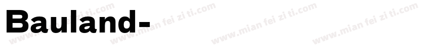 Bauland字体转换