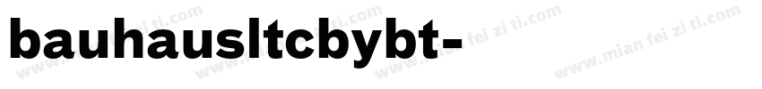 bauhausltcbybt字体转换