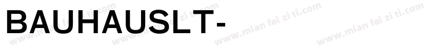 BAUHAUSLT字体转换