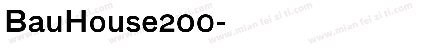 BauHouse200字体转换