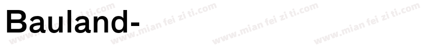 Bauland字体转换