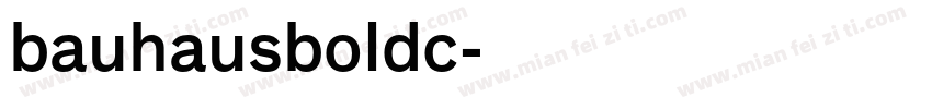 bauhausboldc字体转换