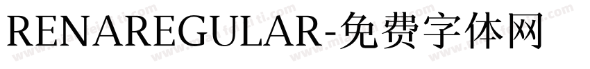 RENAREGULAR字体转换