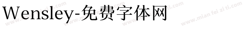 Wensley字体转换