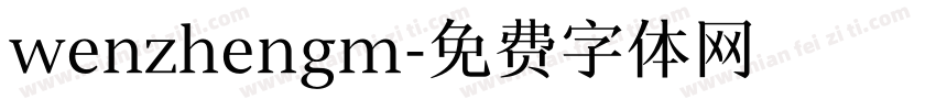 wenzhengm字体转换