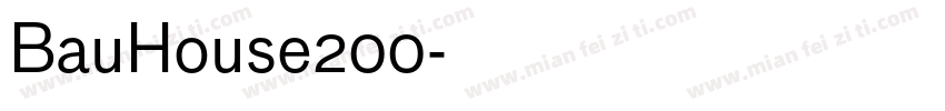 BauHouse200字体转换