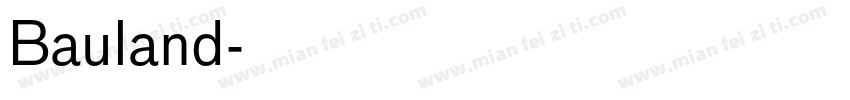 Bauland字体转换