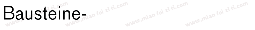 Bausteine字体转换