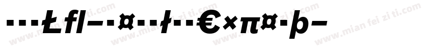 BauLF-RegularExpert字体转换