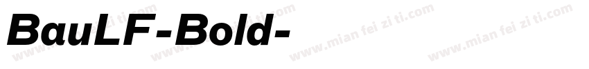 BauLF-Bold字体转换